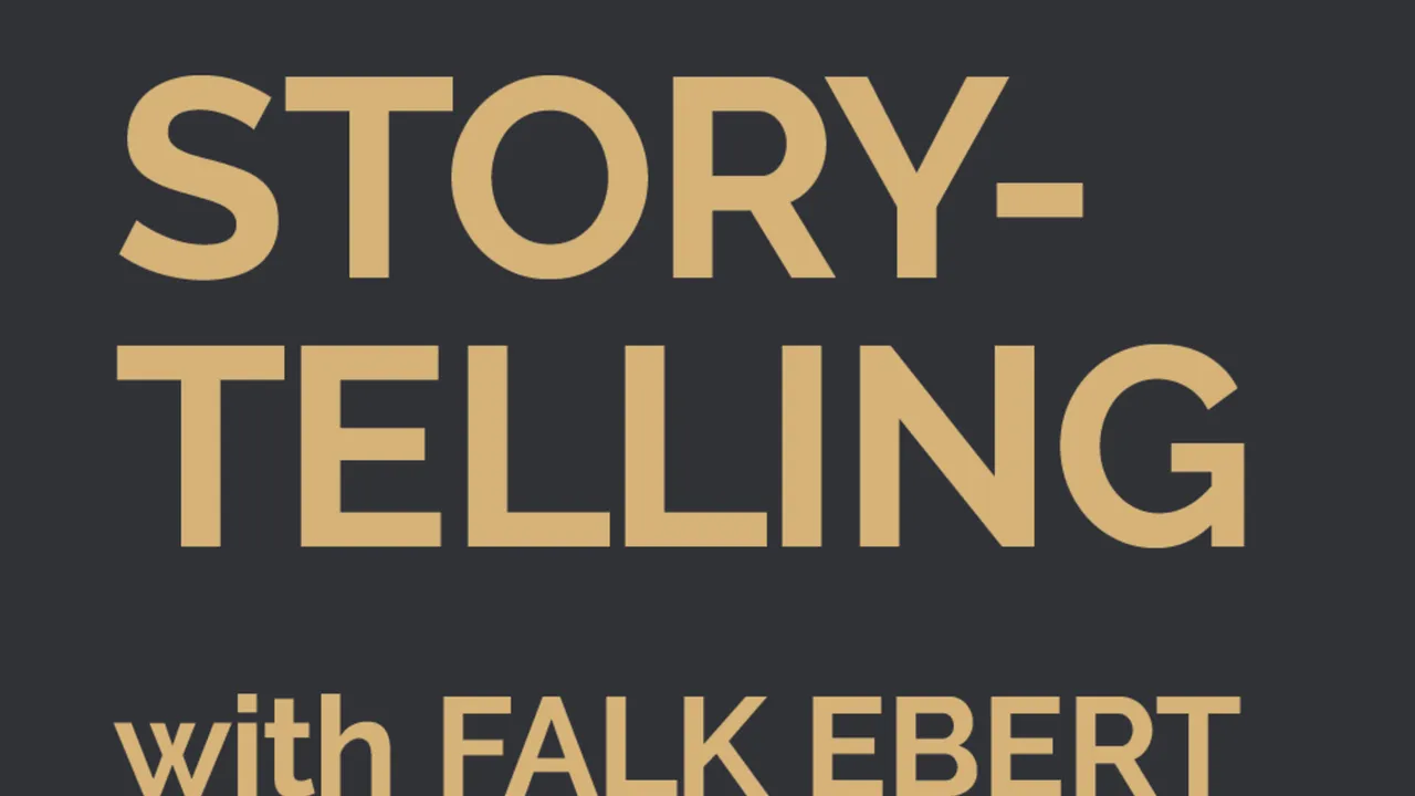 Artwork for The Evergreen Playbook episode "Storytelling: Real Life vs Fictional" featuring Falk Ebert.