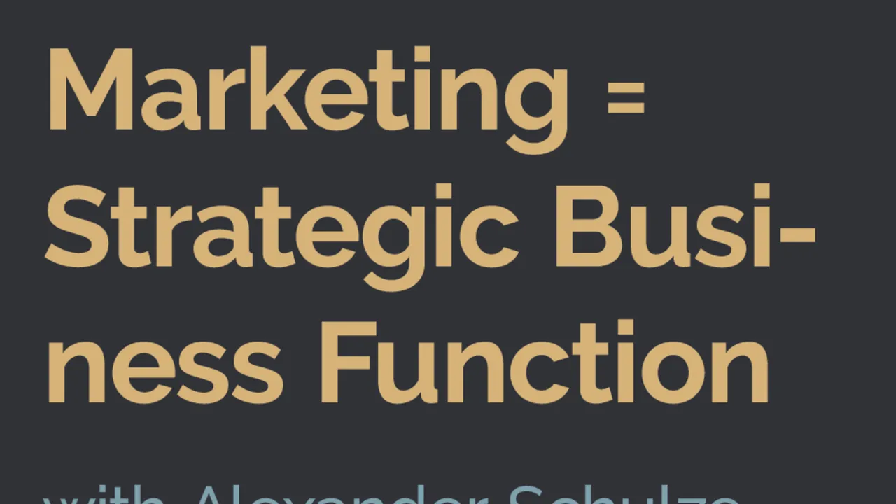 Artwork for The Evergreen Playbook episode "Marketing as a Strategic Business Function" featuring Alexander Schulze.